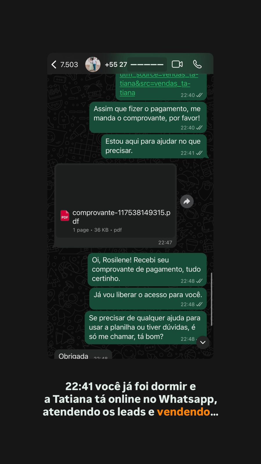 Conversa WhatsApp - Agendamento